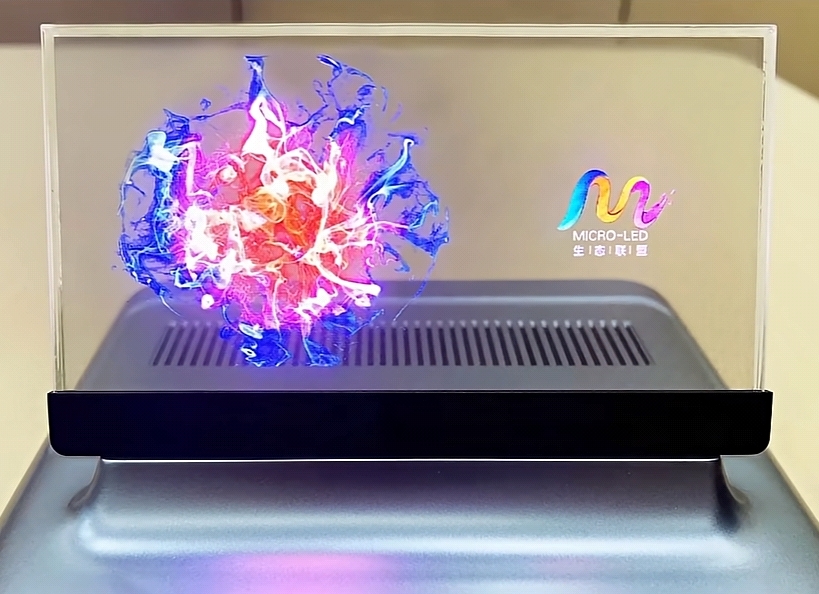 天馬7寸透明MicroLED屏